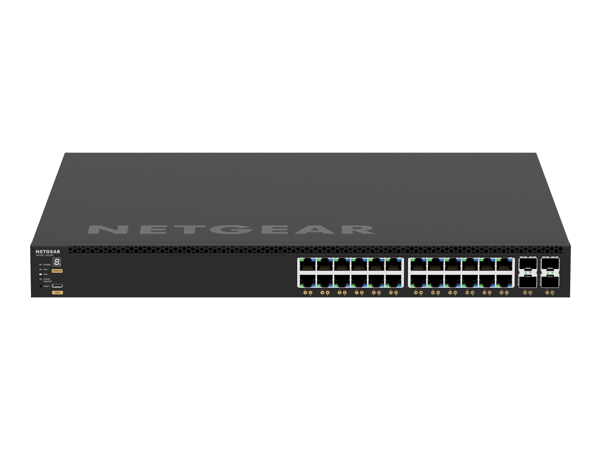 NETGEAR 28PT M4350-24G4XF Managed Switch Vorderansicht
