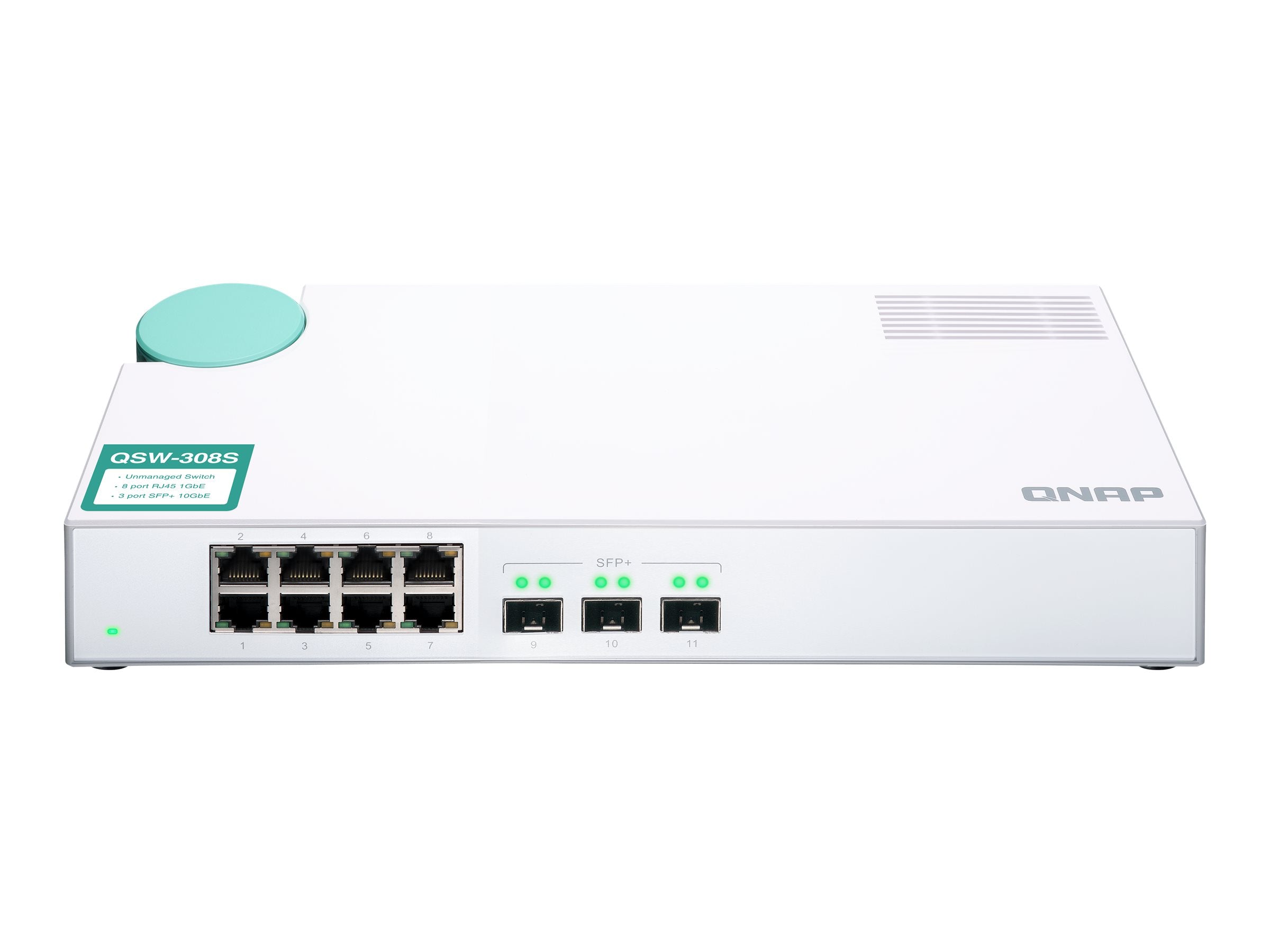 QNAP QSW-308S Switch Vorderansicht