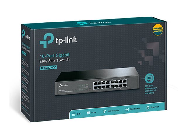 TP-LINK TL-SG1016DE 16-Port Gigabit Switch Vorderansicht