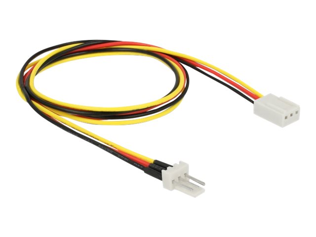 DELOCK Lüfter Stromkabel 3 Pin Stecker zu 3 Pin Buchse 60cm - Verpackung