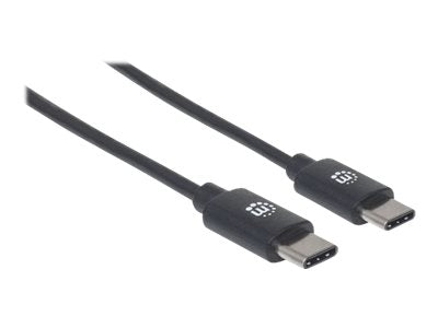MANHATTAN USB 2.0 Typ C-Kabel 2m schwarz Verpackung