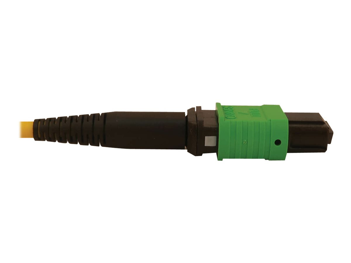 EATON TRIPPLITE 40/100/400G Singlemode 9/125 OS2 Breakout Fiber Optic Cable 16F MTP/MPO-APC to 8x Duplex SN-UPC F/M Yellow 2m