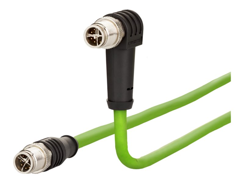 METZ CONNECT Verbindungsleitung M12 ST-M12 ST 8-pol X-kodiert gerade-gewinkelt 5m