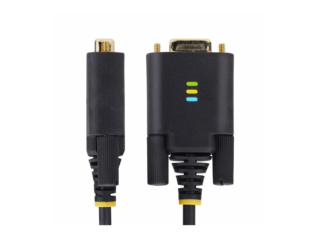STARTECH.COM 2m USB auf Seriell Adapter COM-Retention FTDI USB-A zu DB9 Kabel USB RS232 Wechselbare Schrauben/Muttern