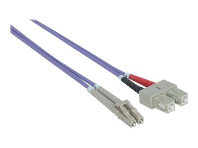 INTELLINET LWL Kabel LC/SC OM4 5m violett Duplex Multimode - Detailansicht