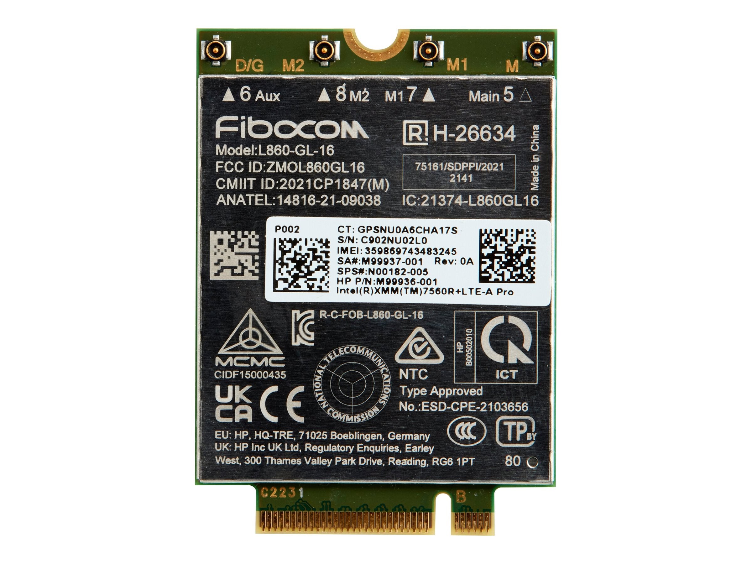 HP 4G LTE-AP WWAN Vorderansicht