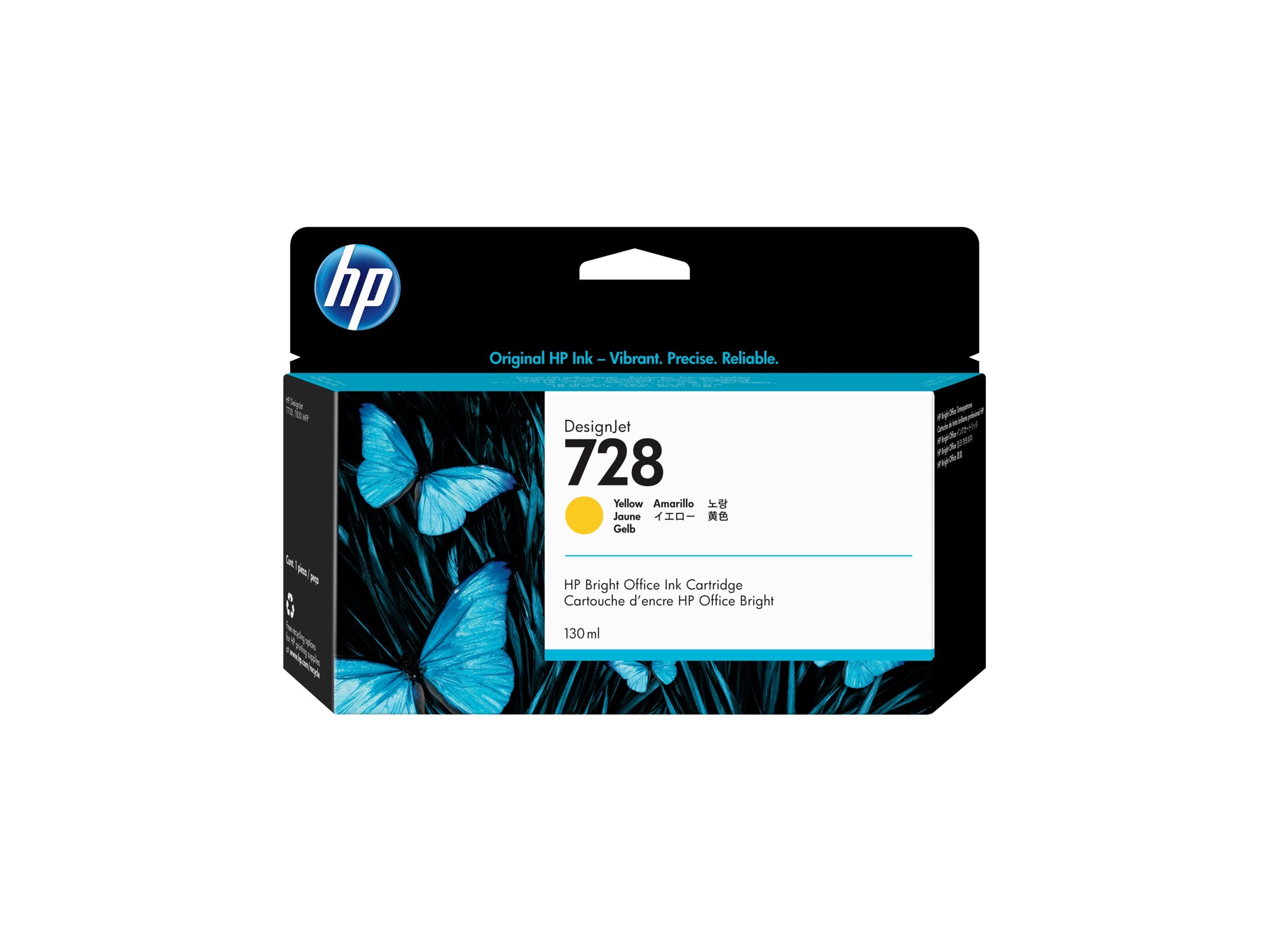 HP 728 130-ml Gelb Tintenpatrone im Einsatz
