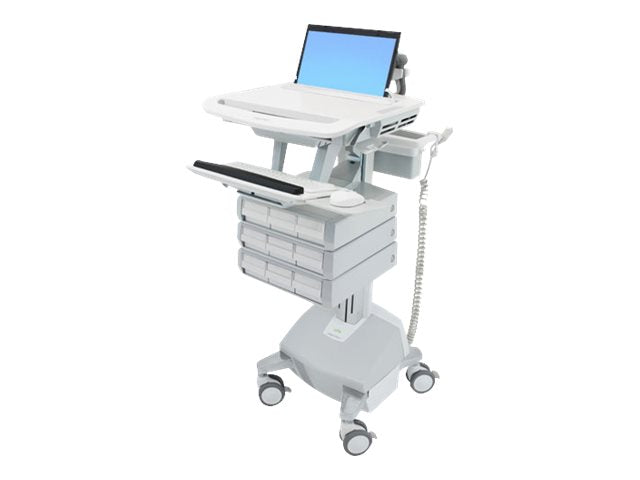 Vorderansicht des ERGOTRON StyleView Laptop-Wagen LiFe-Antrieb 9 Schublade