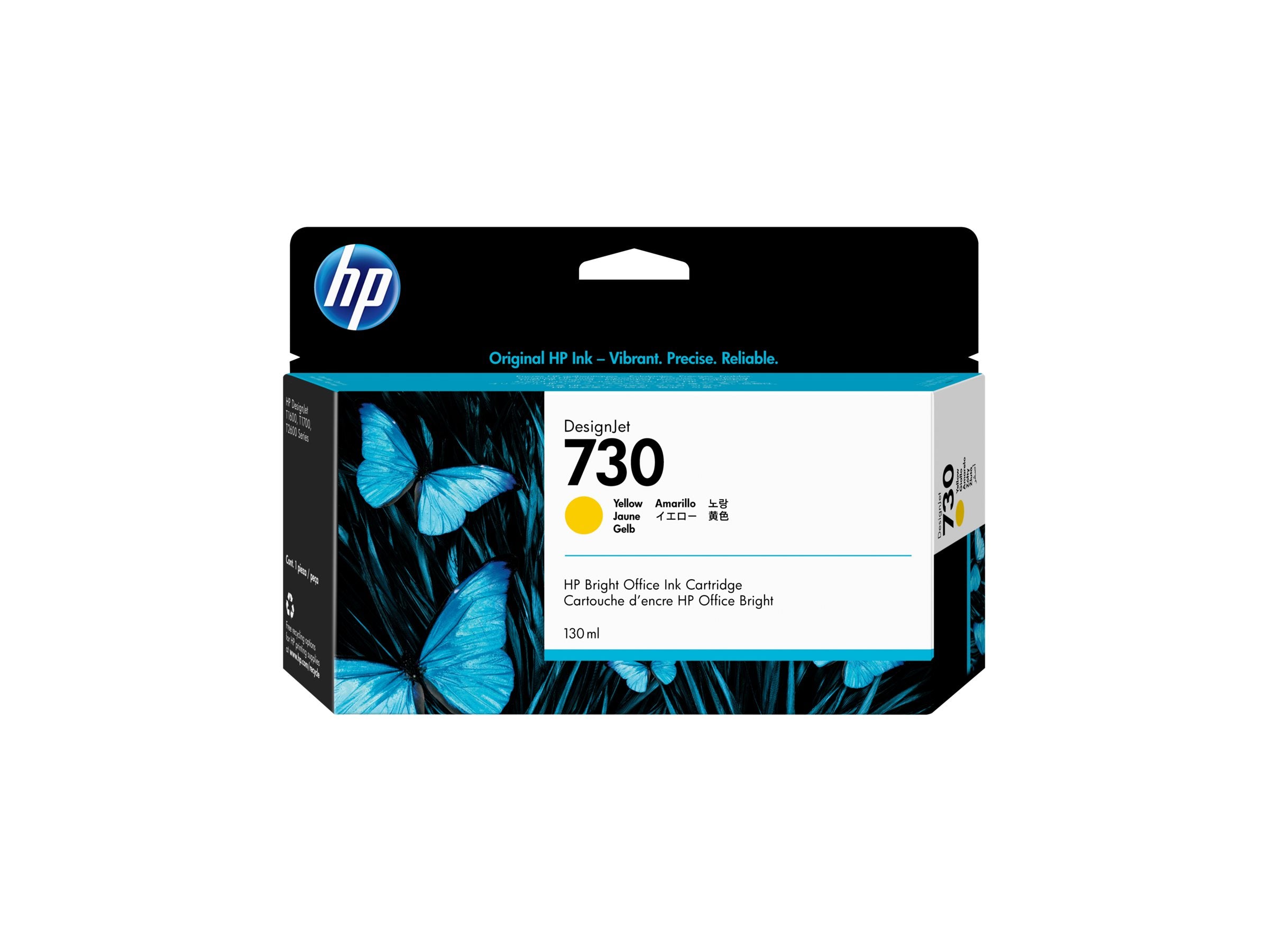 HP 730 130 ml Tinte Gelb - Verpackung