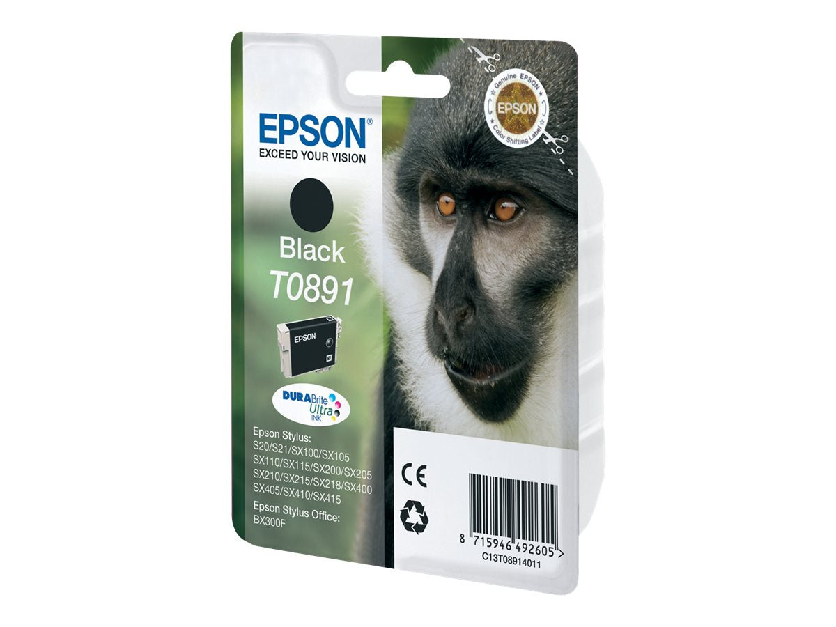 EPSON T0891 Tintenpatrone schwarz Verpackung