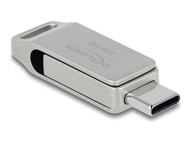 DELOCK USB 5 Gbps USB-C + Typ-A Speicherstick 256GB - Vorderansicht
