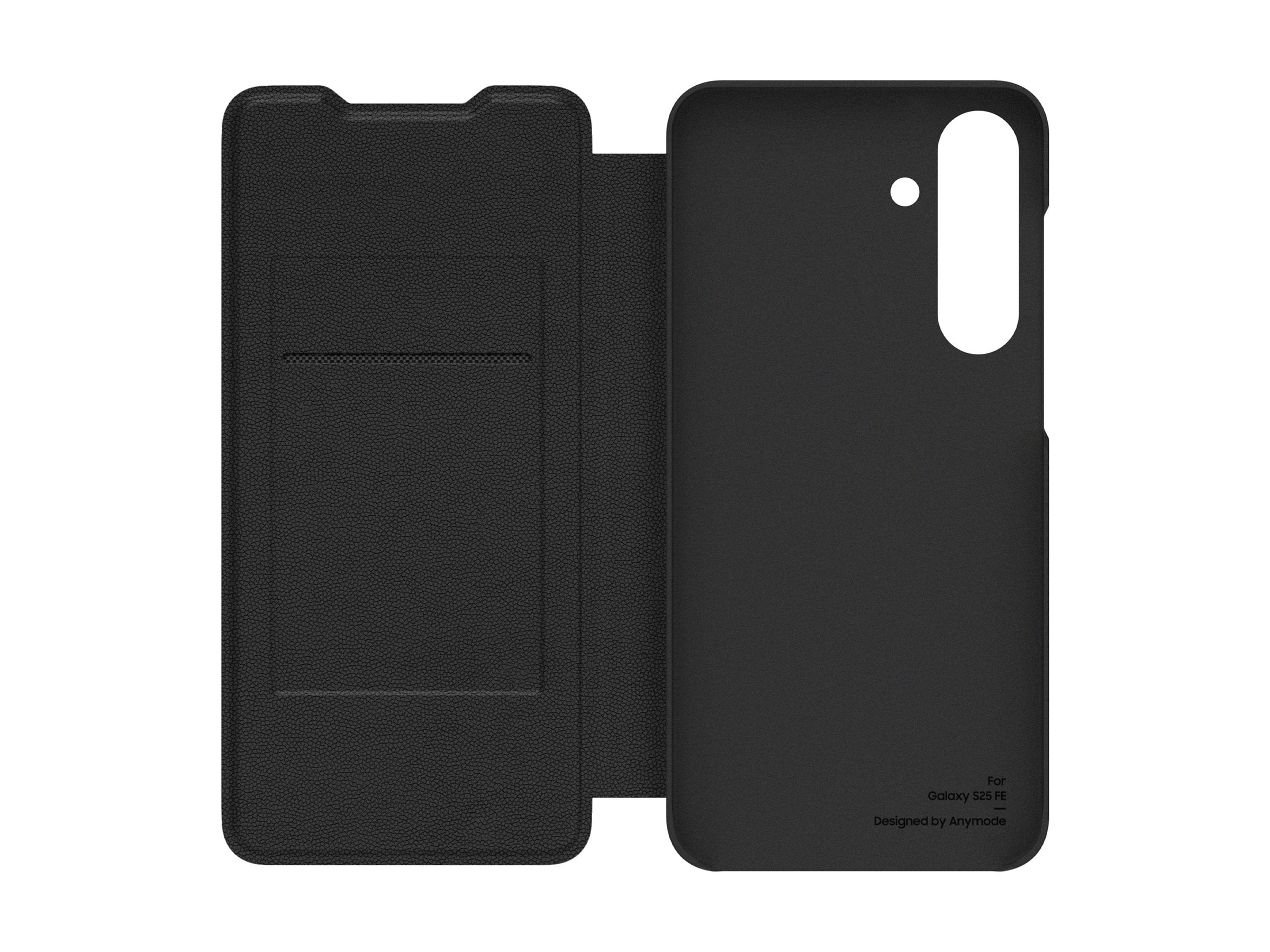 SAMSUNG by Anymode Flip Wallet Case für Galaxy S25 FE Black - Seitenansicht