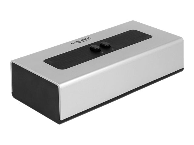 DELOCK Umschalter DVI 2 Port manuell bidirektional Vorderansicht