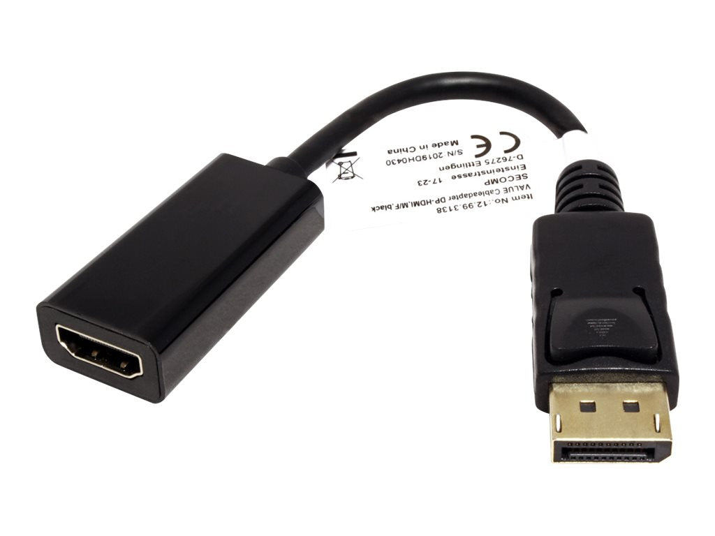 VALUE DisplayPort-HDMI Adapter DP ST - HDMI BU Anschlussansicht