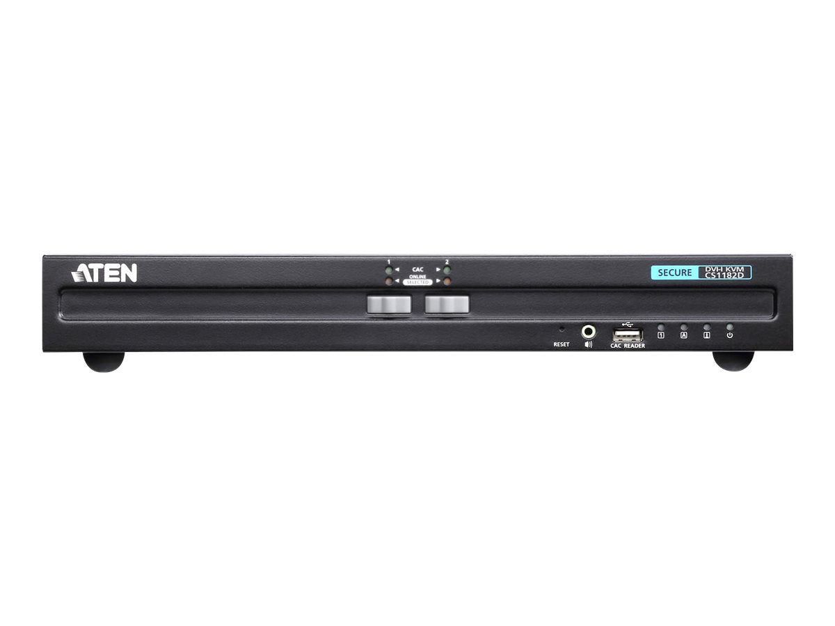 ATEN CS1182D 2-Port USB DVI Secure KVM Switch Vorderansicht
