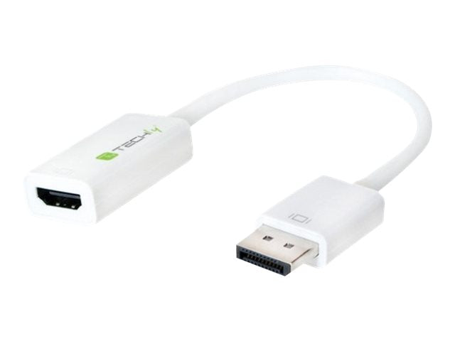 TECHLY Adapter DisplayPort 1.2 Stecker auf HDMI 15cm - Vorderansicht