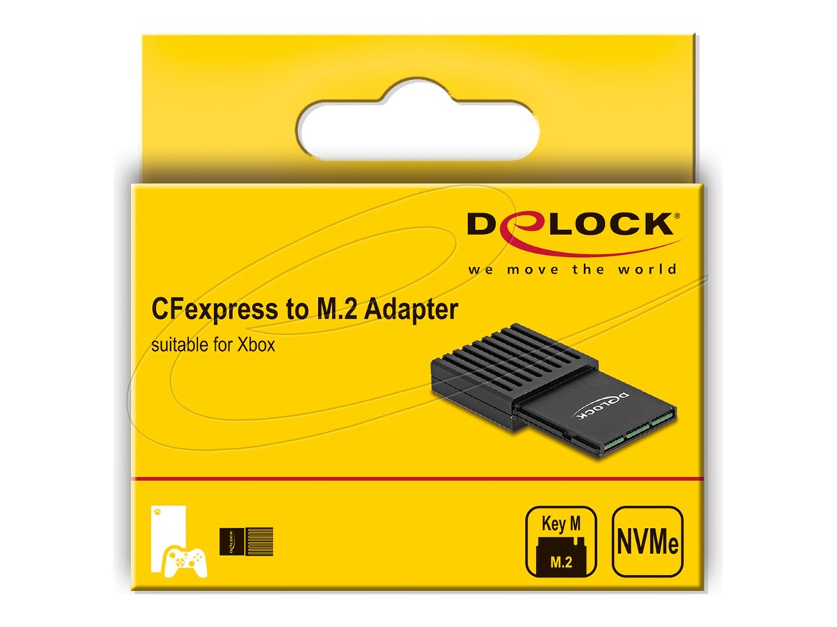 DELOCK CFexpress zu M.2 Adapter Vorderansicht