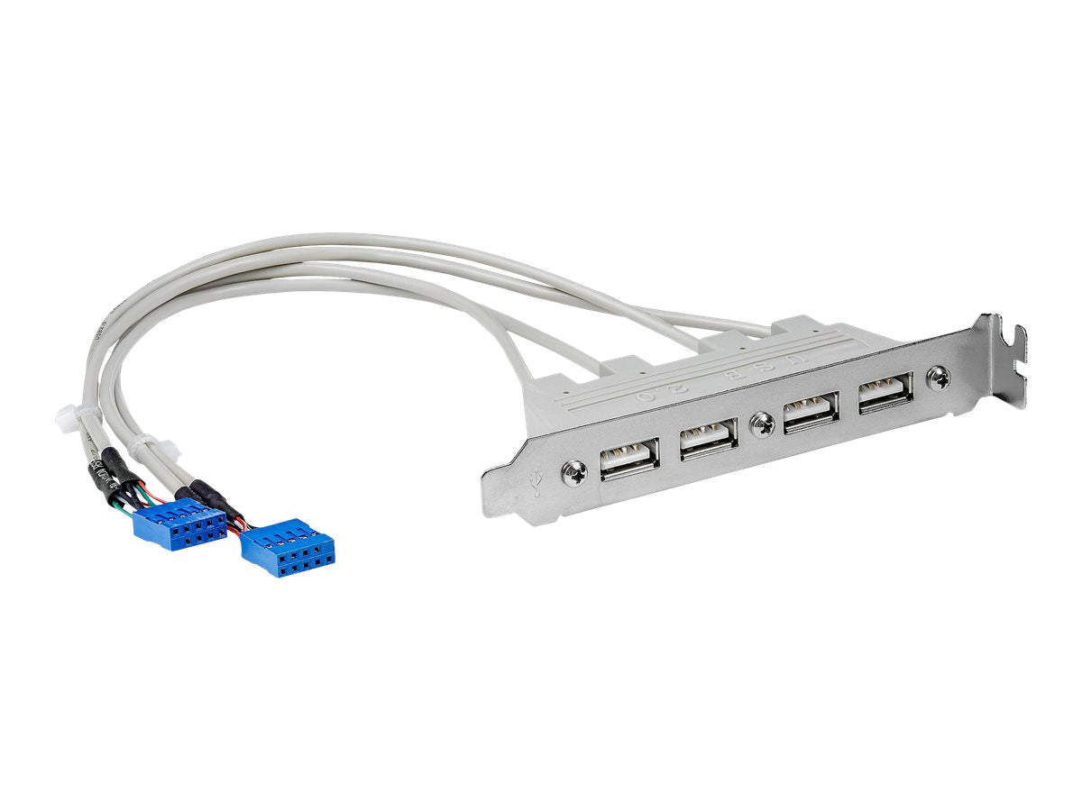 STARTECH.COM 4 Port USB A Female Slot Plate Adapter Vorderansicht