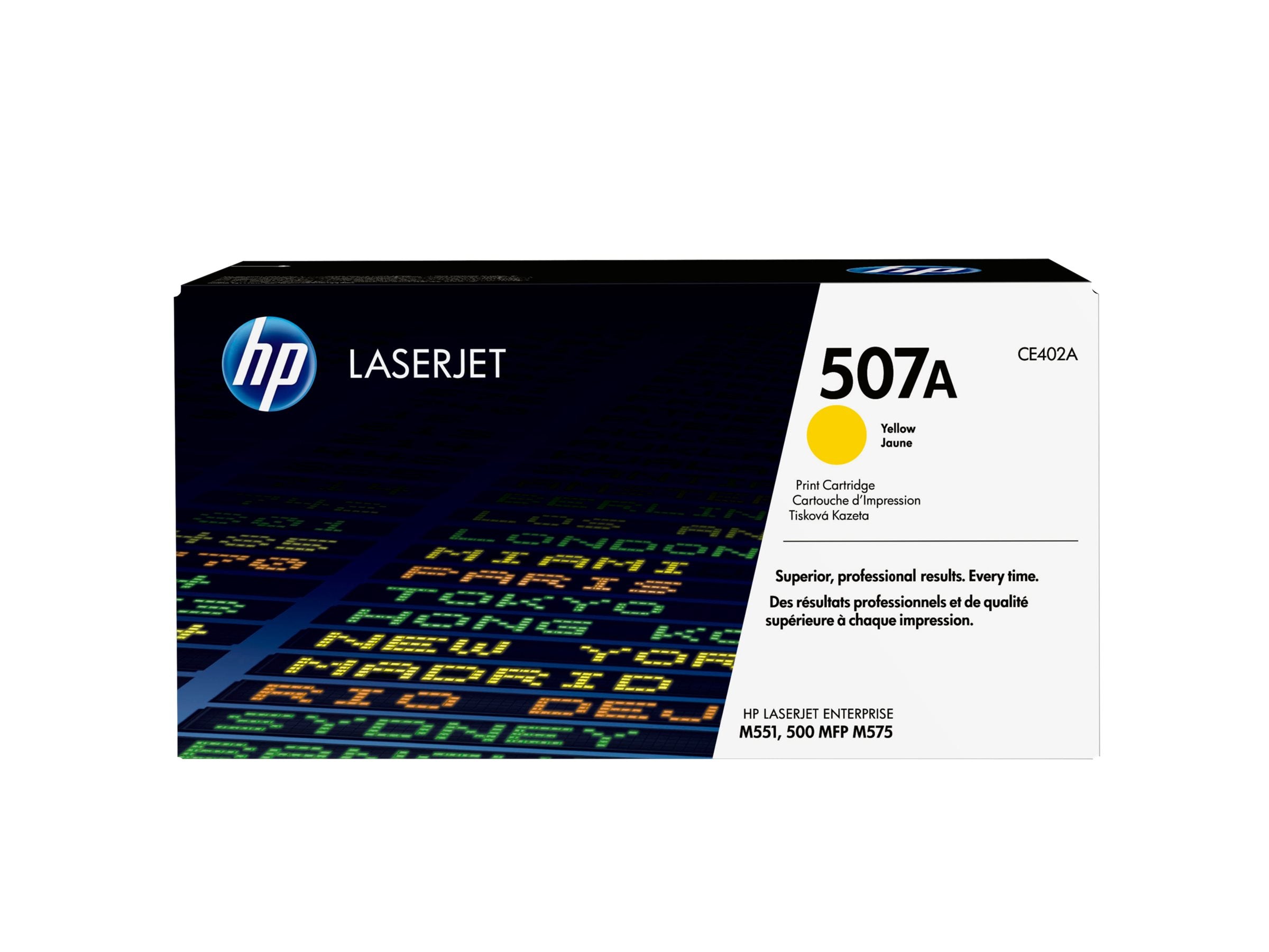 HP 507A Original Toner gelb Vorderansicht