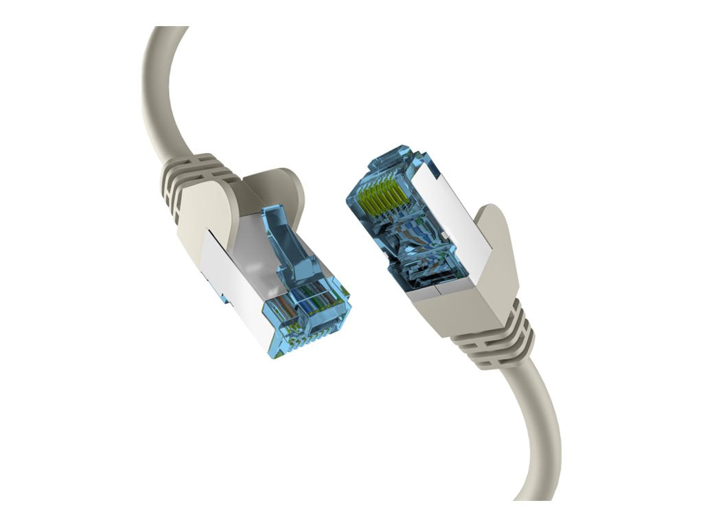 EFB Netzwerkkabel CAT6a S/FTP PIMF mit CAT7 Rohkabel 0,5m grau - Vorderansicht
