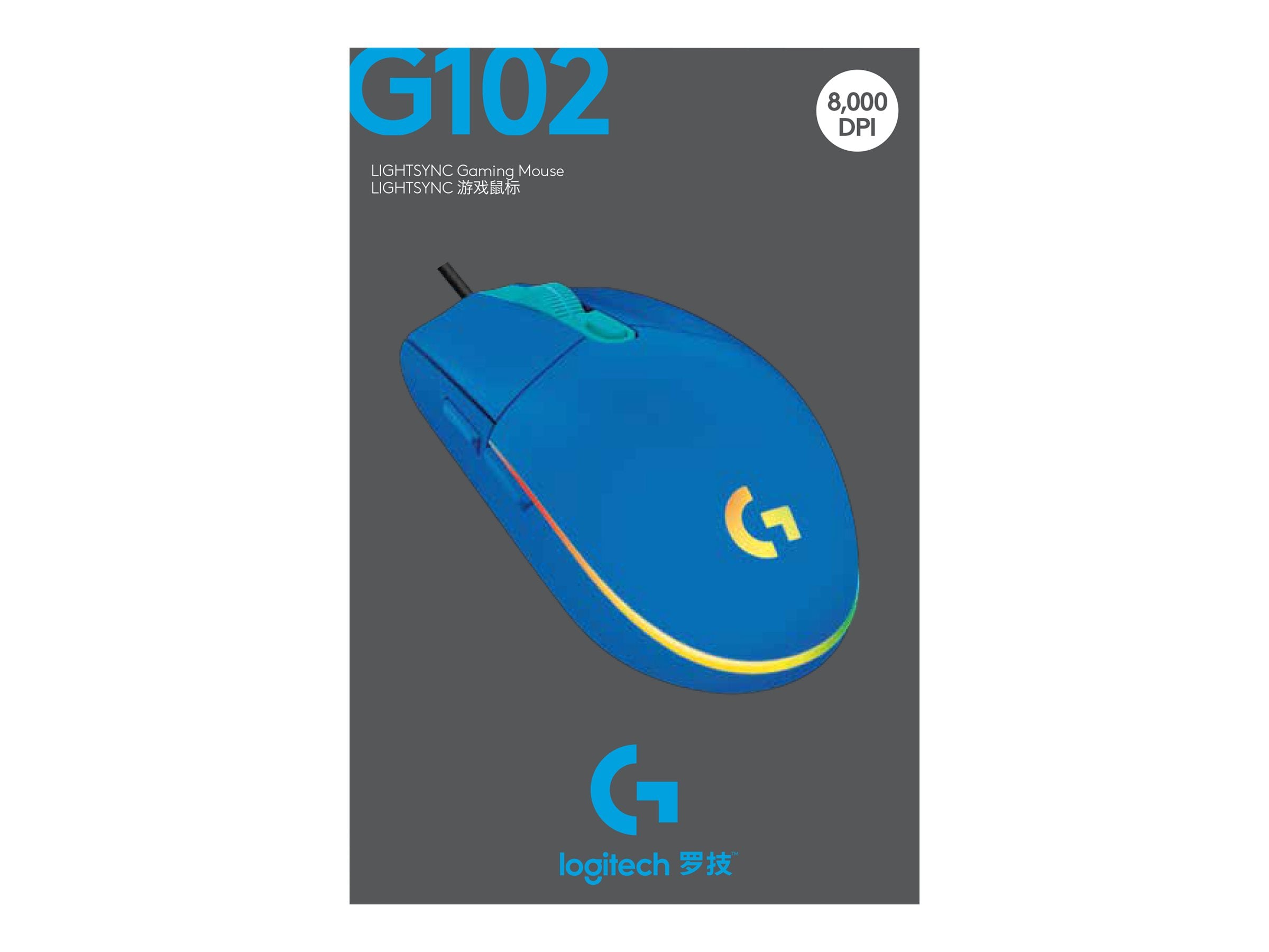 LOGITECH G102 Lightsync Blue EER Detailansicht