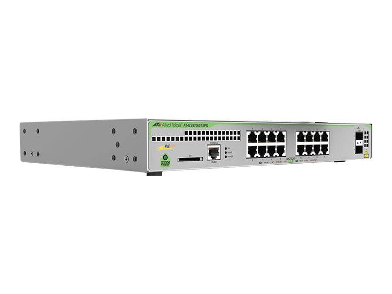 ALLIED TELESIS AT-GS970M/18PS-50 Switch Vorderansicht