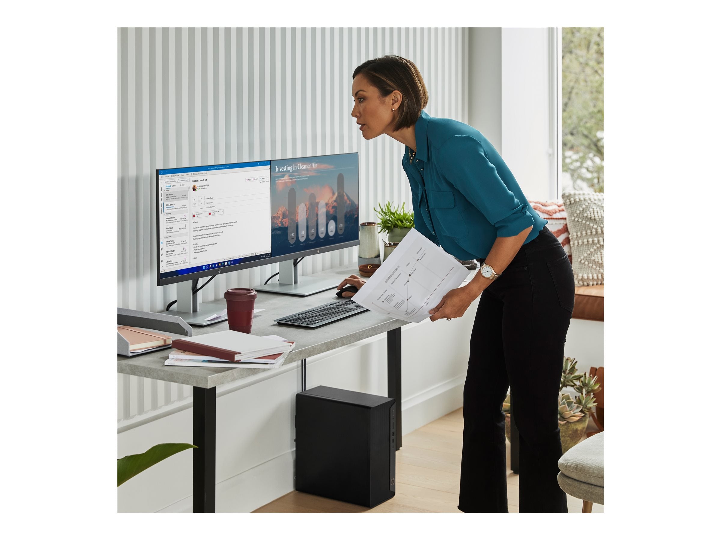 HP Pro Tower 400 G9 Rückansicht