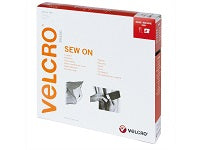 VELCRO Klettband zum Aufnähen Haken & Flausch 30mm x 10m Weiss