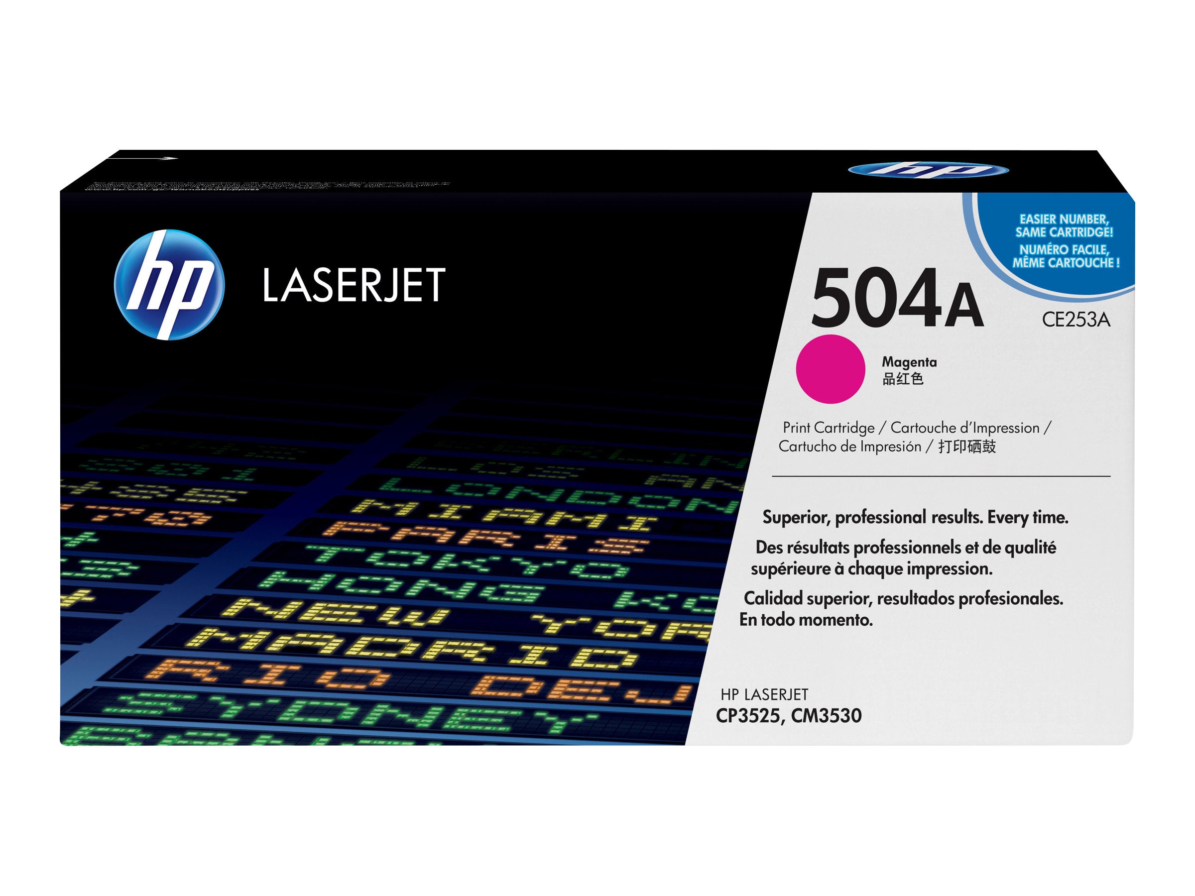HP 504A Tonerpatrone CE253A magenta - Vorderansicht