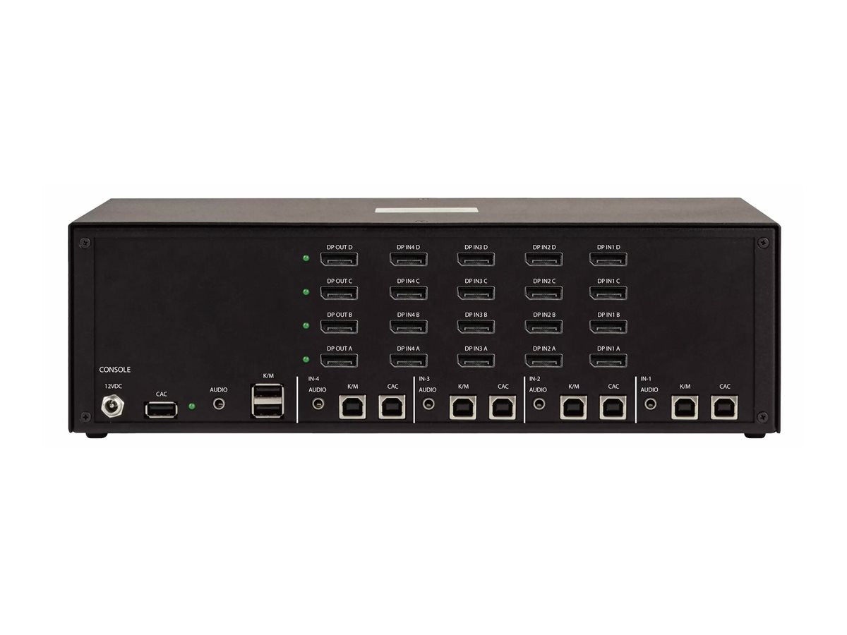 STARTECH.COM 4-Port Quad-Monitor Secure KVM Switch DisplayPort 4K 30Hz NIAP 4.0 Desktop KVM Umschalter CAC Port
