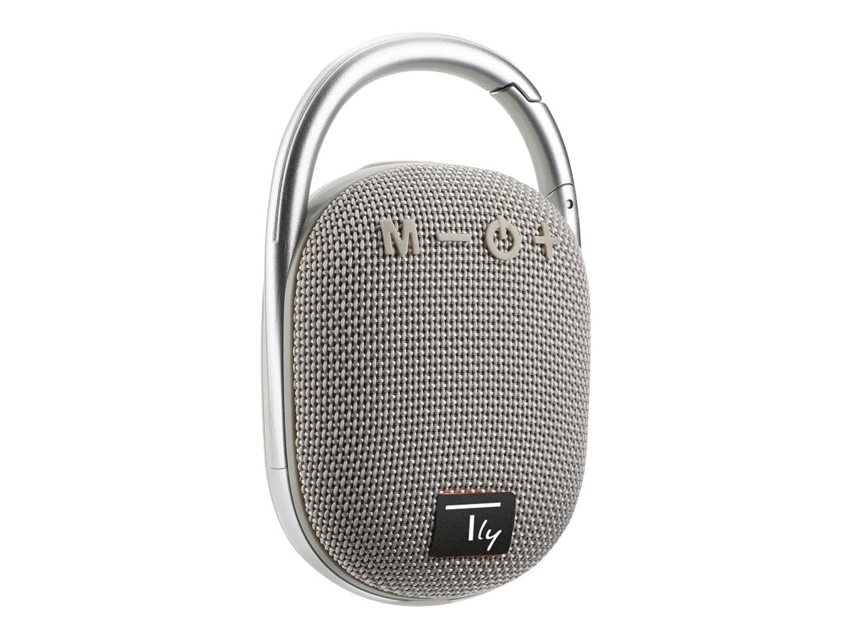 EFB Techly Bluetooth-Lautsprecher grau - Vorderansicht