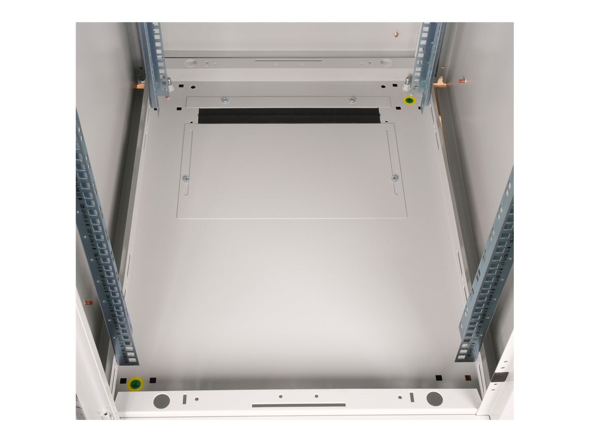 ROLINE Netzwerkschrank Pro 48,26cm 19Zoll 22 HE 600x800 BxT Glastür grau - Vorderansicht