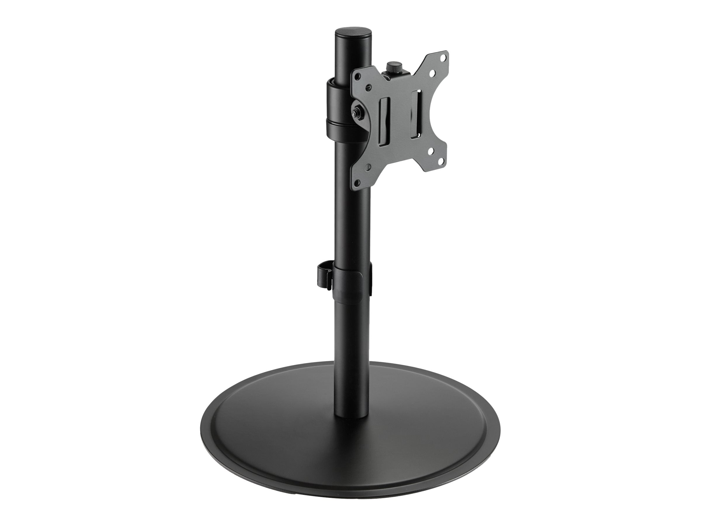 TECHLY Schreibtischhalterung fuer LCD TV 13 - 27 Zoll Schwarz Dreh-und Kippbar VESA 75x75 und 100x100 Traglast bis 8Kg