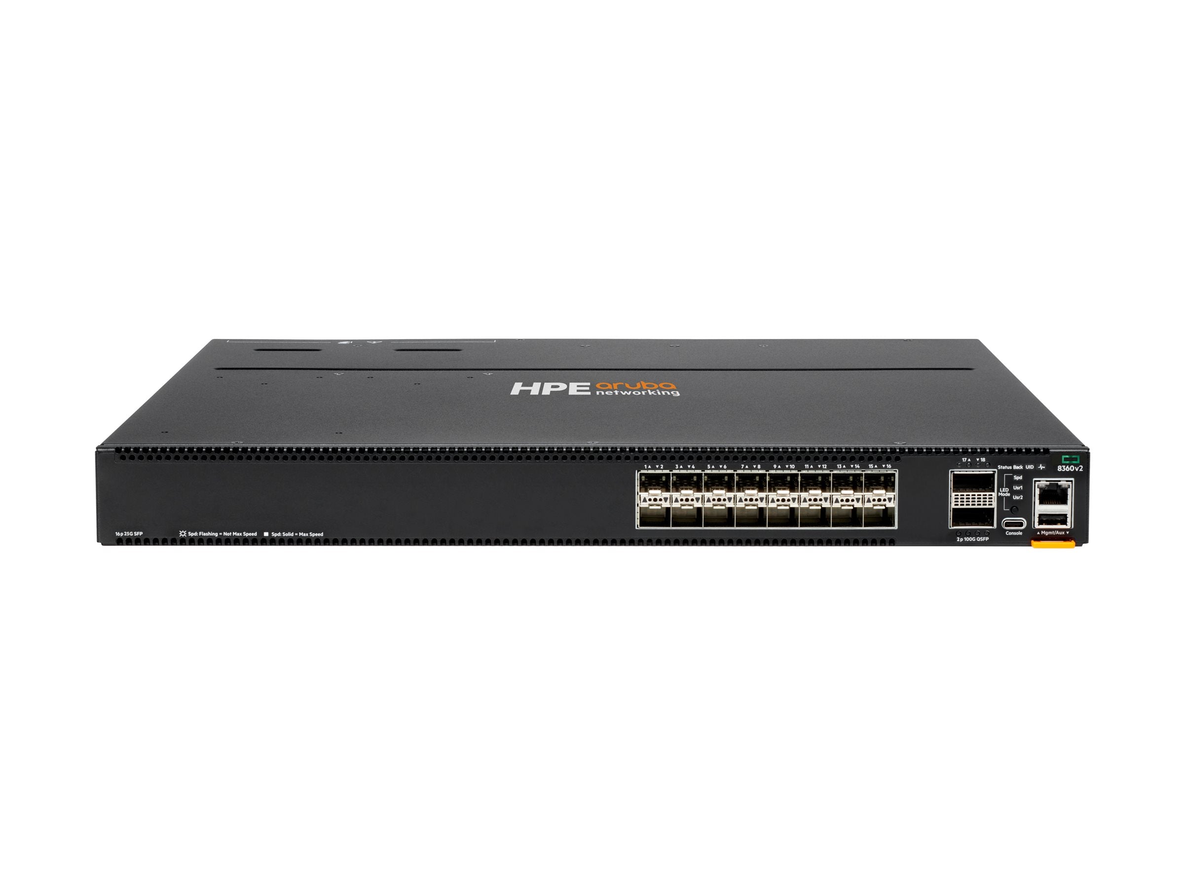 ARUBA HPE Aruba 8360-16Y2C v2 Switch Vorderansicht