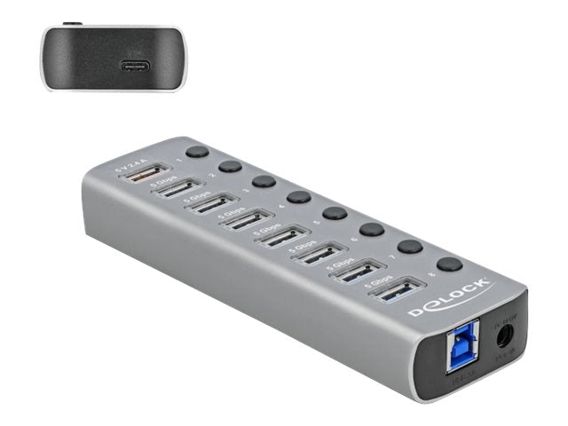DELOCK USB 3.2 Gen 1 Hub Rückansicht