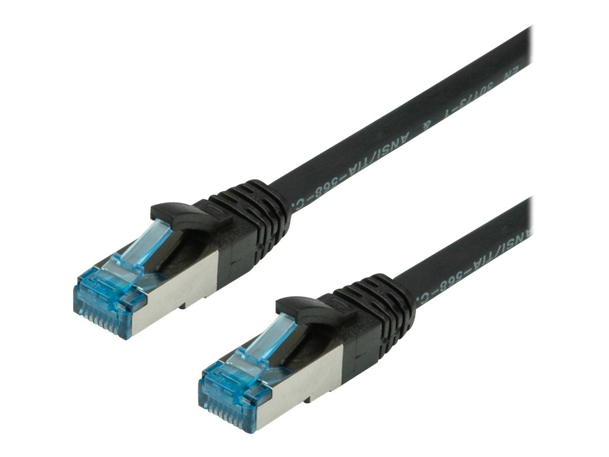 VALUE Patchkabel Kat.6A Class EA S/FTP PiMF LSOH schwarz 20m - Verpackung