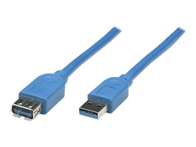 MANHATTAN USB 3.0 Verlängerungskabel 2m Anschlussansicht