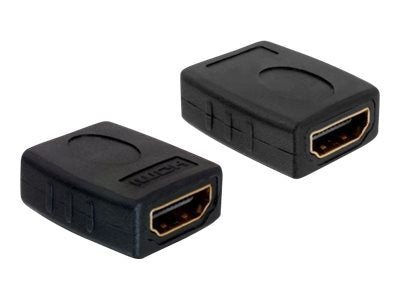 EFB TECHLY Adapter HDMI Buchse auf HDMI Buchse 19 Polig Schwarz - Vorderansicht