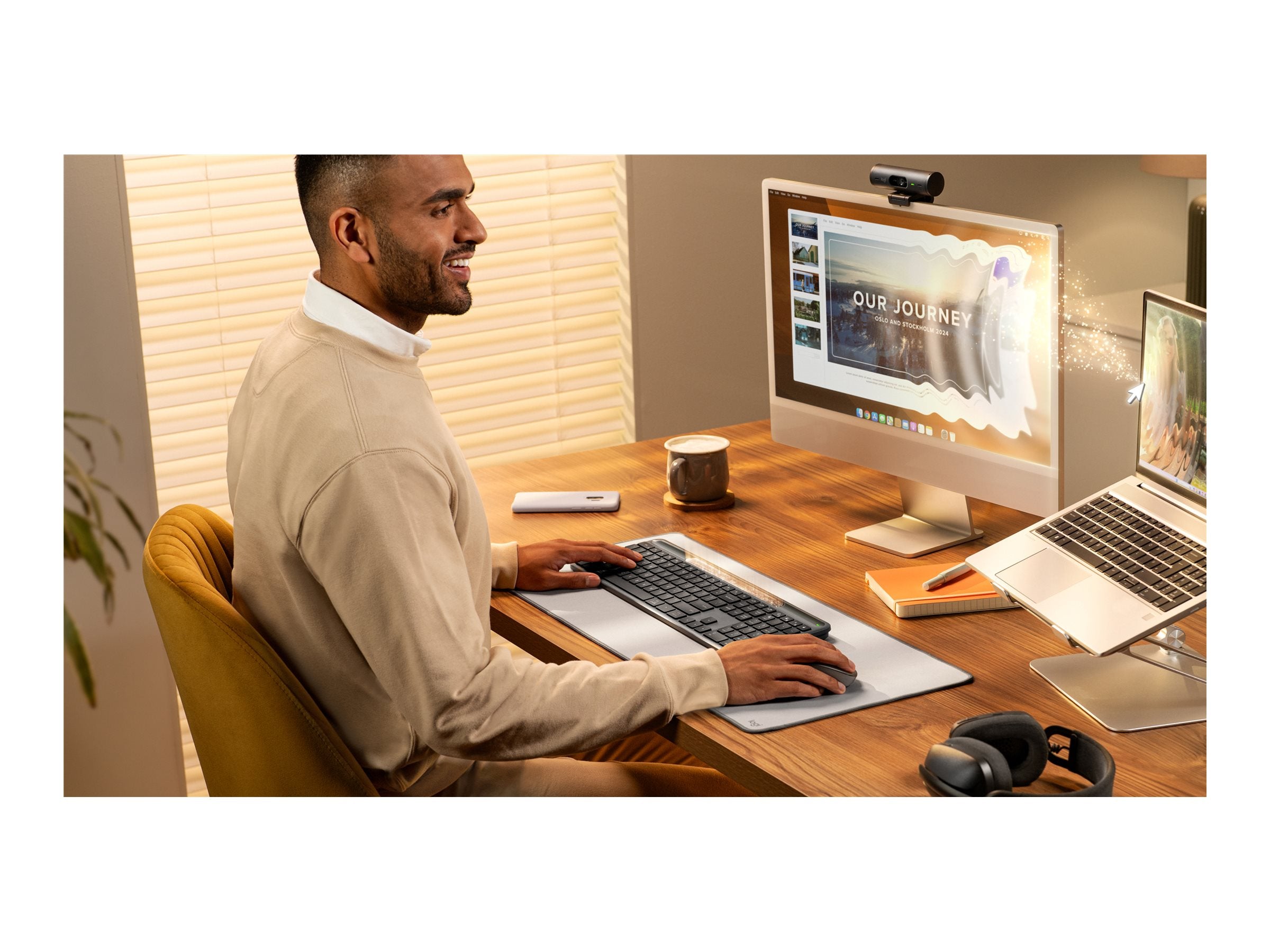 LOGITECH Slim Solar+ Keyboard Graphite (CH) Detailansicht