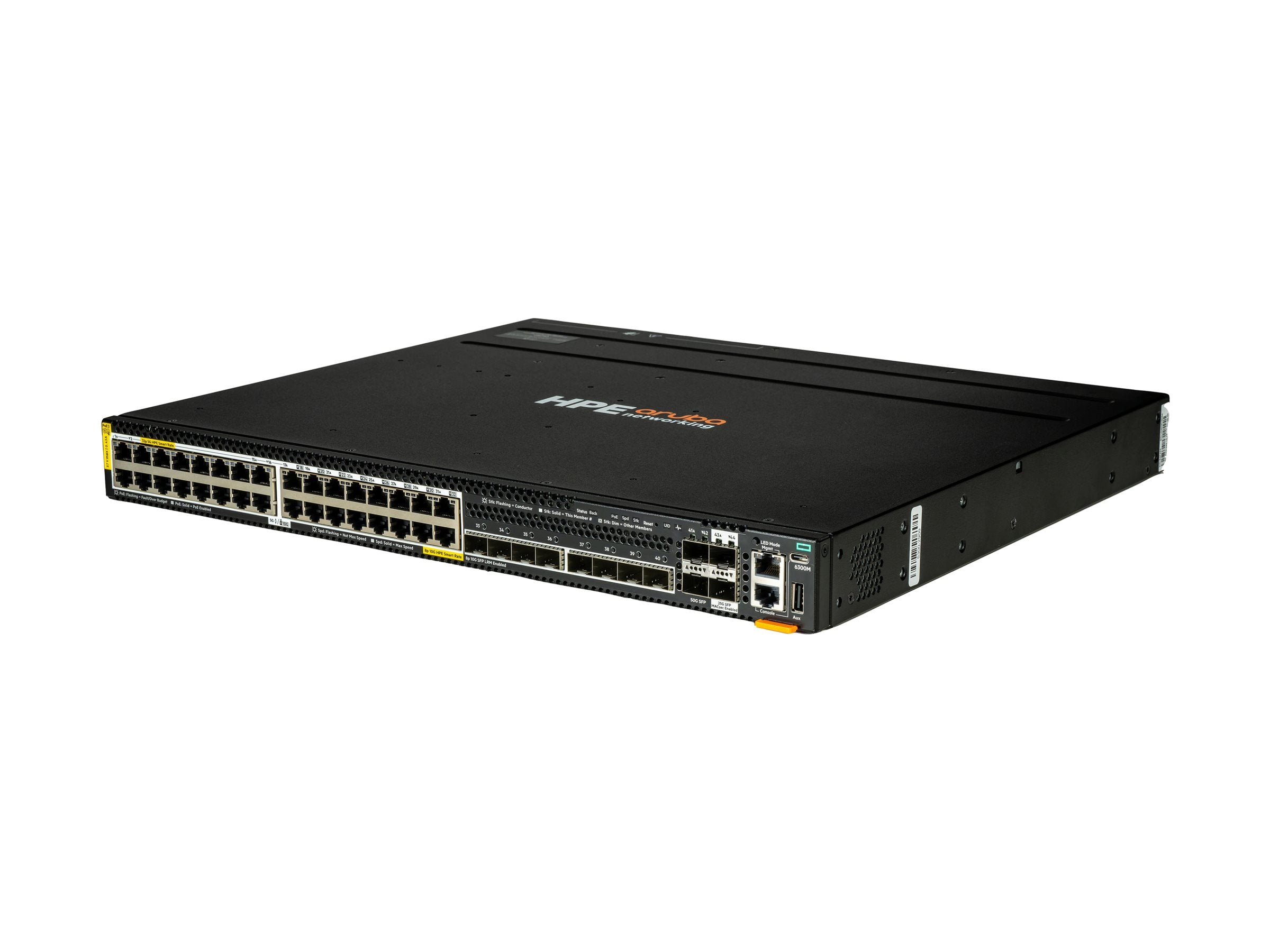 ARUBA HPE Aruba Networking CX 6300M 32p Switch Vorderansicht