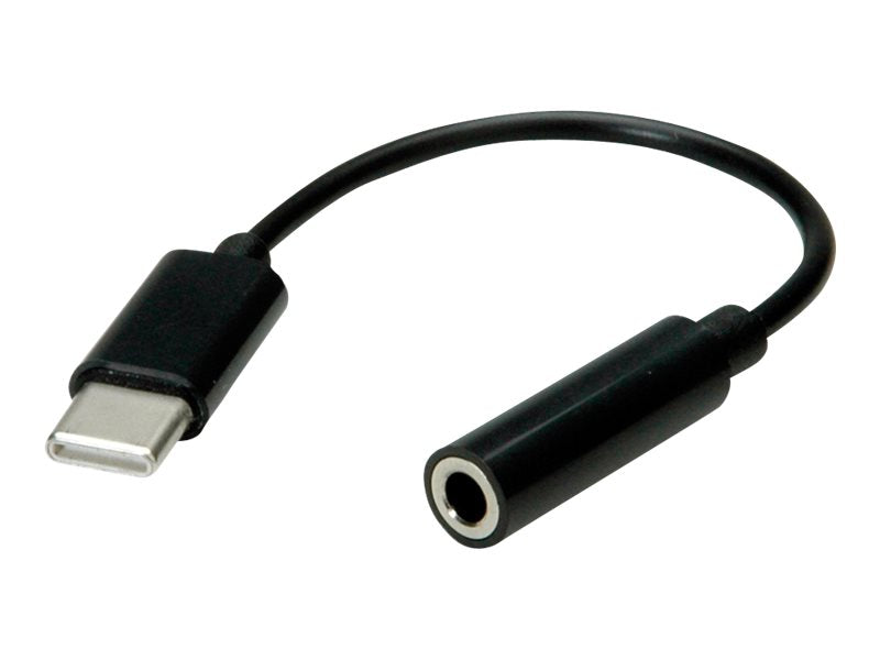VALUE Adapter USB Typ C - 3,5mm Audio ST/BU 0,13m Anschlussansicht