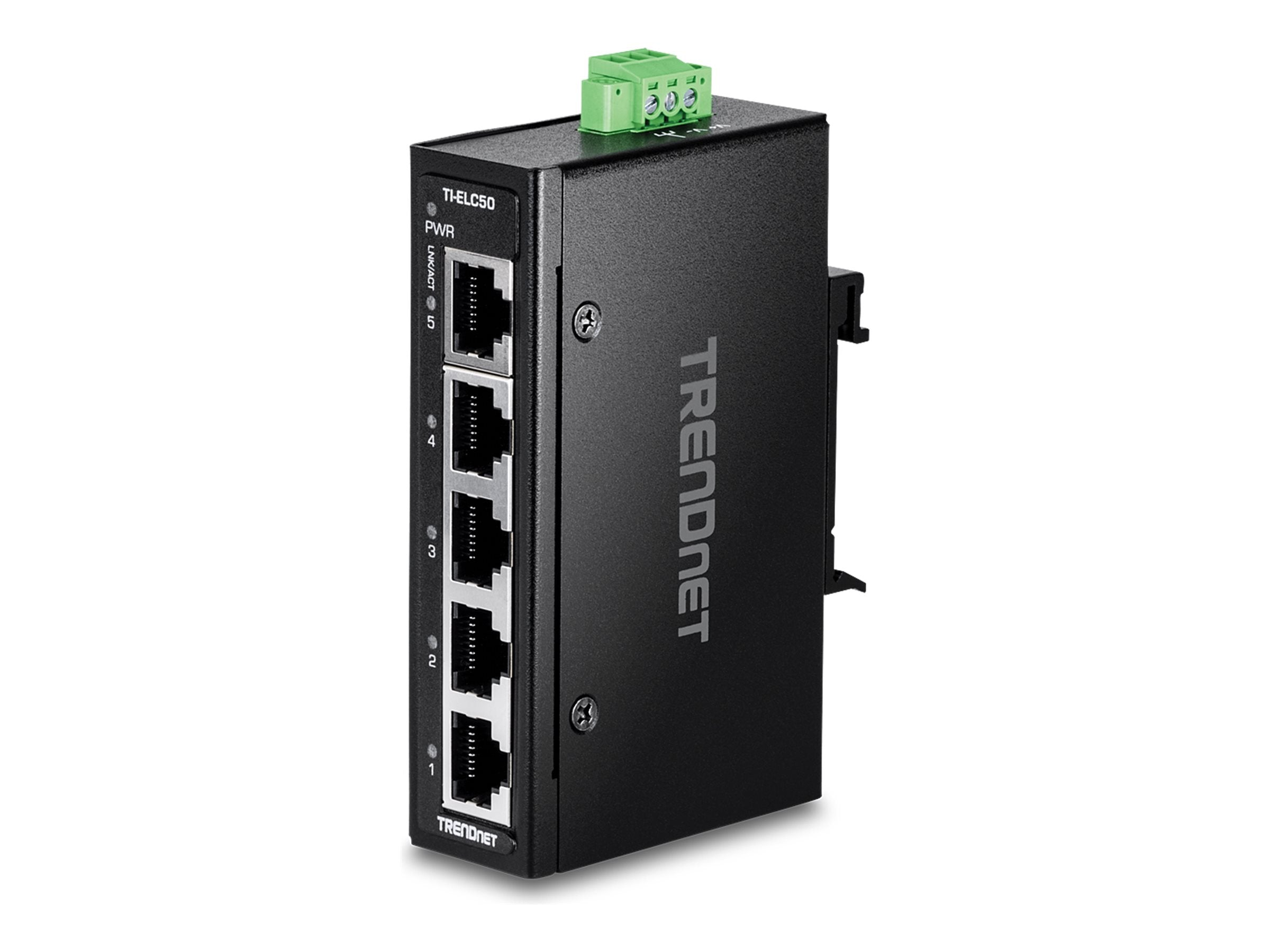 TRENDNET TI-ELC50 5-Port Ethernet Mini Switch Vorderansicht