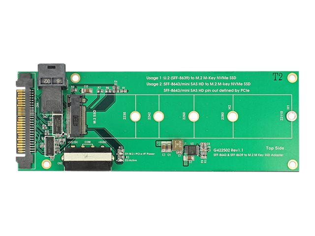 DELOCK Konverter U.2 SFF-8639 Anschlussansicht