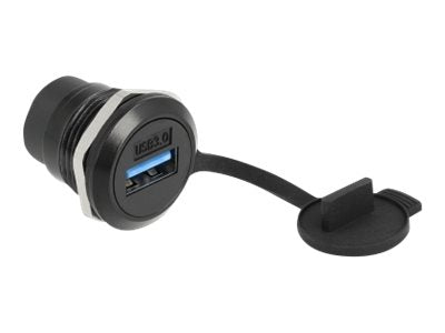 DELOCK USB 3.2 Gen 1 Typ-A Einbaubuchse Vorderansicht