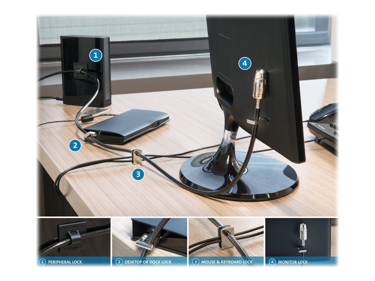 KENSINGTON DesktopPeripheralKit MS2.0 MK Schliesssystem Anwendung
