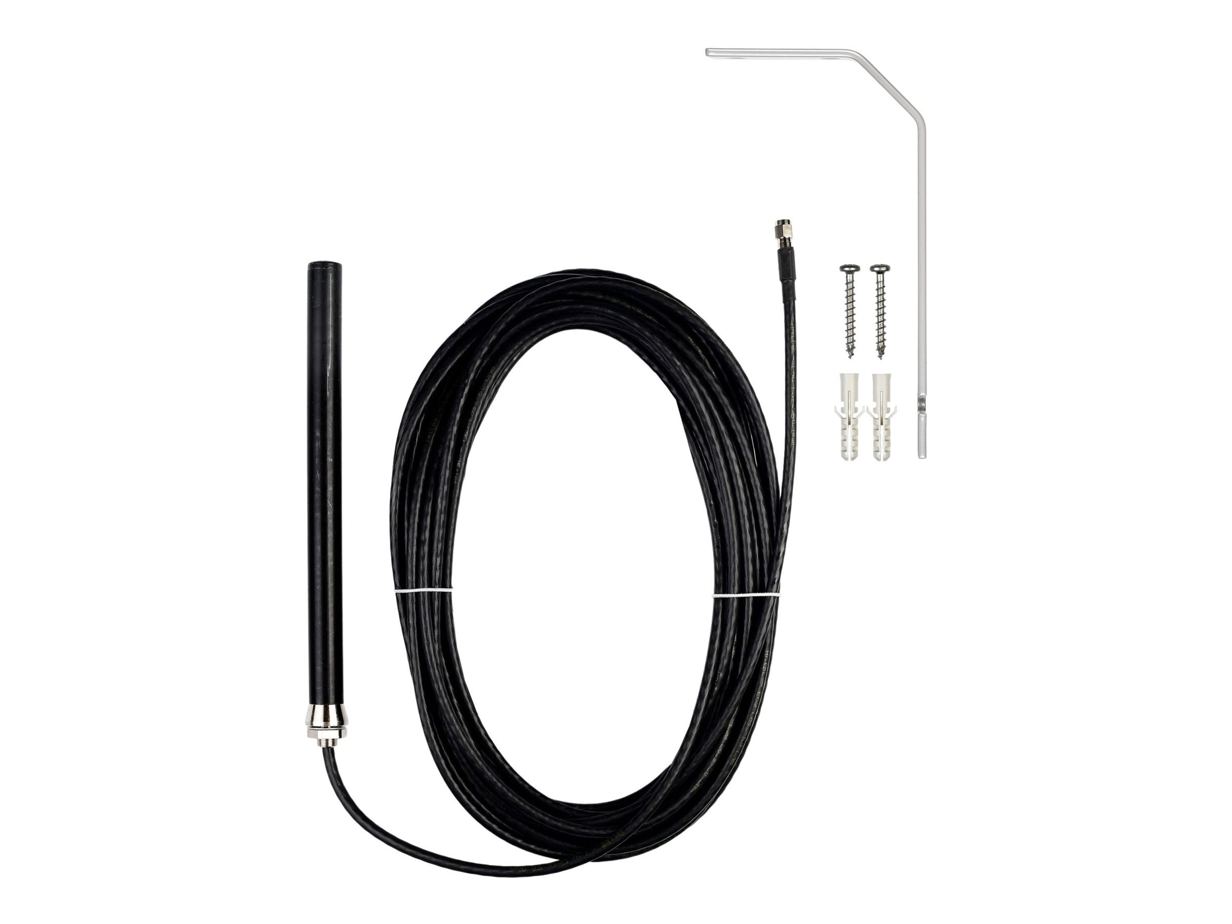 Vorderansicht der PUC ATTB Stationsantenne ISM 868 GSM PCS 2 dB 100 m LL SMA m inkl.Wandhalter