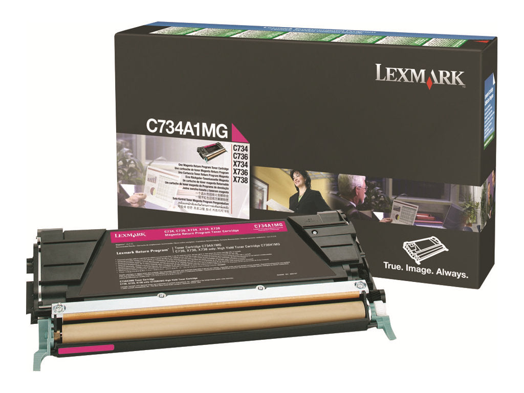 LEXMARK C734 X734 Toner magenta Vorderansicht