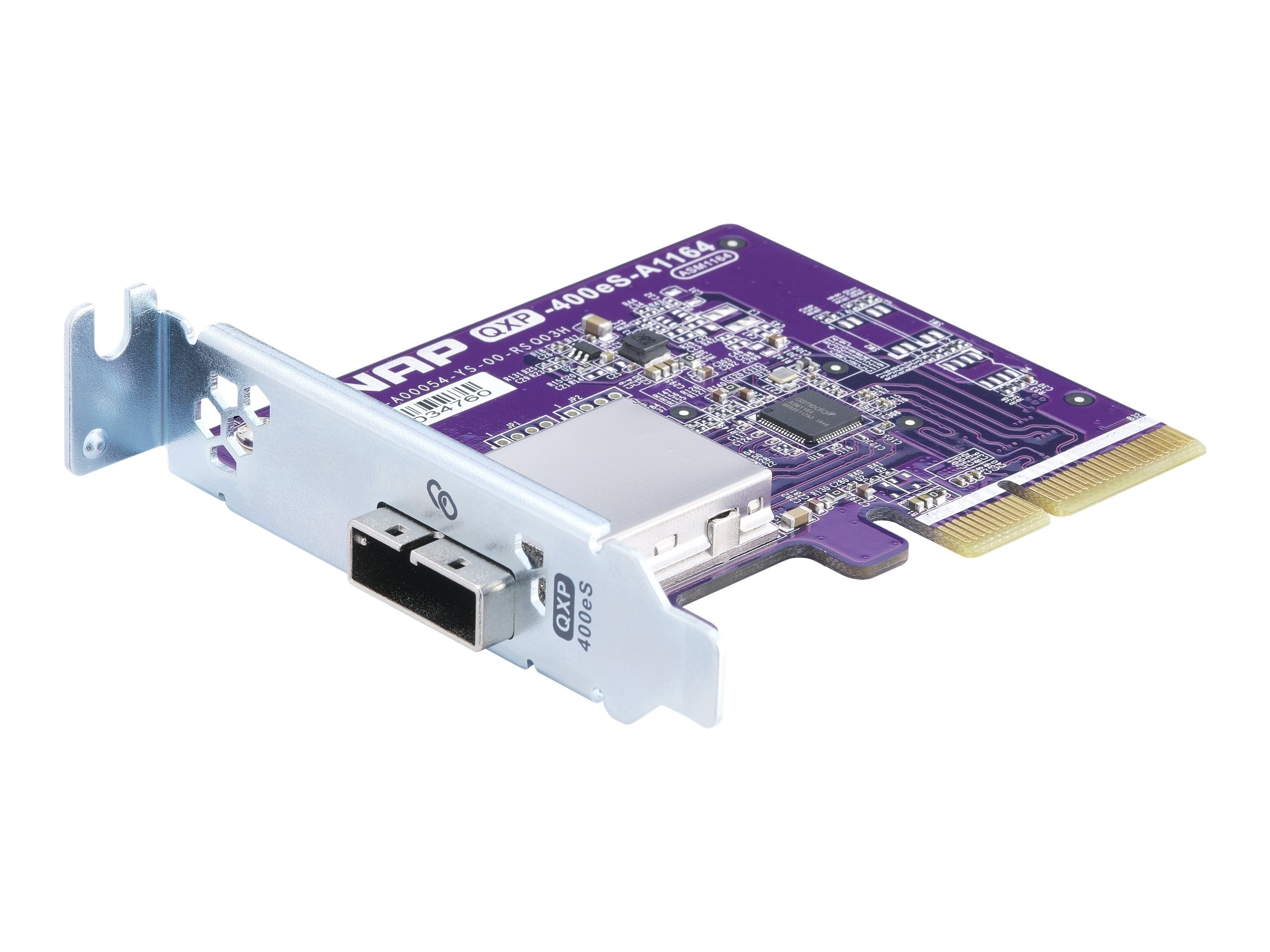 QNAP 1-port SFF-8088 SATA host bus adapter Seitenansicht