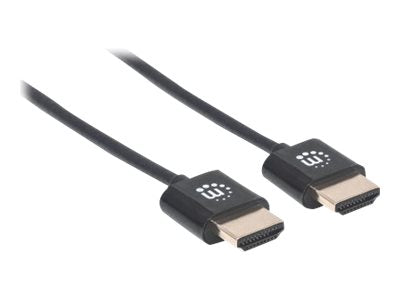 MANHATTAN High Speed HDMI Kabel 1m ultra dünn Detailansicht