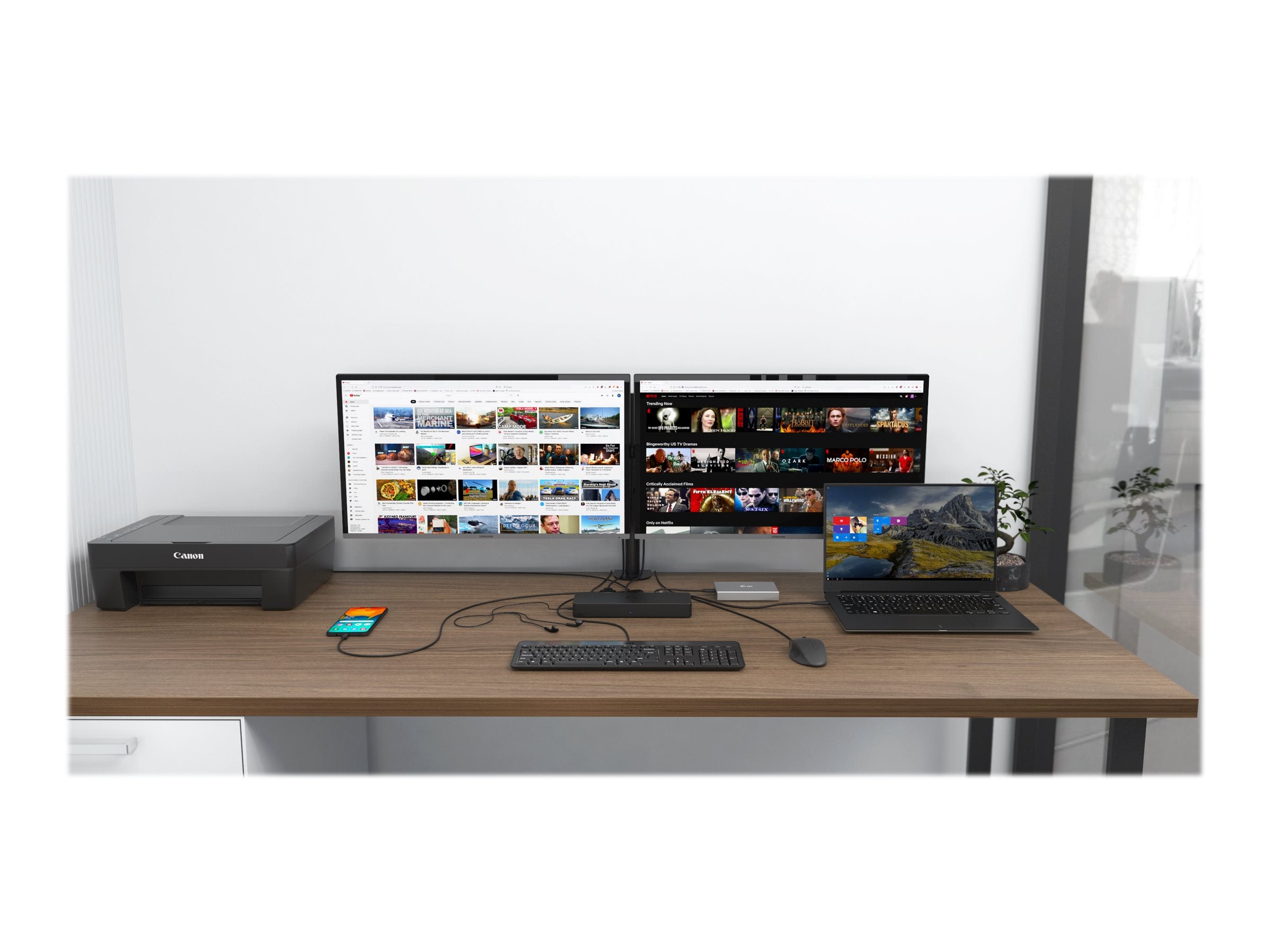 I-TEC USB 3.0/USB-C Dual Display Docking Station Rückansicht